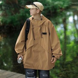 Men's Jackets Spring Autumn Zipper Man Waterproof Windshield Windbreaker Winter Outdoor Camping Oversize Coat I18