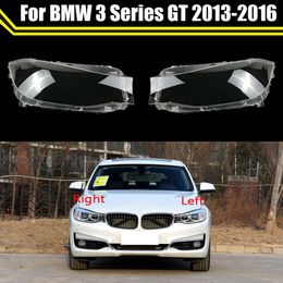 Car Front Headlight Glass Headlamp Transparent Lampshade Lamp Shell Auto Light Caps Lens Cover for 3 Series GT 2013~2016