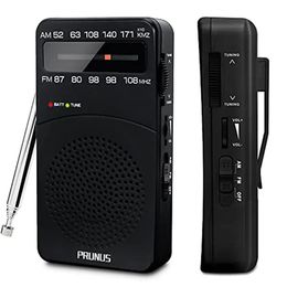 Radio PRUNUS J-166 Pocket Portable Mini Radio FMAM Digital Tuning Radio receiver FM87-108MHz MP3 Music Player Radios for AA batteries 231218