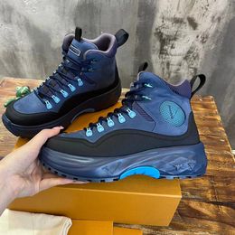 Fashion Discovery Ankle Boots sneaker designer outdoors Men High top sports shoes increase non-slip Size 39-45