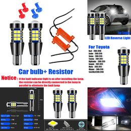 New Decorative Lights 2x LED T15 Canbus Lamp Reverse Light Bulb W16W For Toyota Rav4 Avalon Sienna Tacoma Highlander Sequoia Matrix 4Runner Yaris Vitz