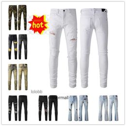 Jeans New Designer amari COOLGUY Man amirl Arrivals Mens Luxury amirlies Denim purple am Holes Trousers Jean amis Biker Pants imiri amiiri Clo Z9PH