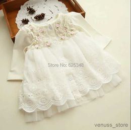 Girl's Dresses Spring and Autumn 0-2 yrs Baby Clothing Floral Lace Lovely Princess Newborn Baby Tutu Dress Infant Dresses Vestido Infantil