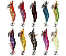 10pcs Luminous Squid Jigs Hard Fishing Lures 25 30 35 Squid Bait Jig Hooks8609819