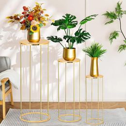 Gold Metal Flower Stand for Wedding Table - Floor Vase Stands for Road Leads Tall Tabletop Centrepiece for Party