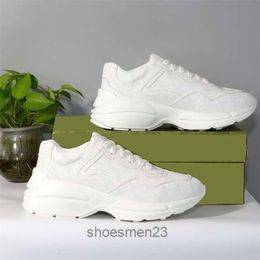 Mouth Shoe with Chaussures Rhyton Sneakers Designer Shoes Ladies Beige Fashion Men Wave Trainers Sneaker Vintage Luxury 3 DLA2