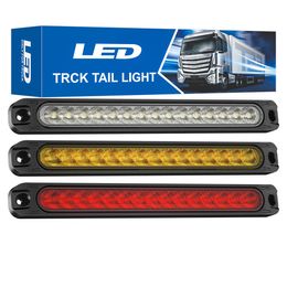 12V/24V 15 LED Truck Side Marker Indicator Emergency Lights Car Flashing Strobe Lights Yellow White Red Turn Signal Warning Rear Tail Lamp