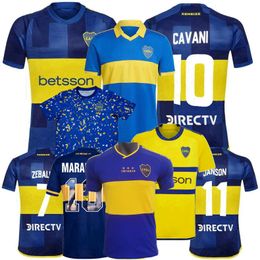 Player Fans CAVANI Boca Juniors Soccer Jerseys 2023 2024 MARADONA BENEDETTO MARCOS ROJO CARLITOS TEVEZ BARCO MEDINA 20 21 22 23 24 FINAL football men kids shirt