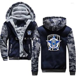 Men's Hoodies Fashion Men Keep Warm Thicken Hoodie For Blue Lives Matter Creative Gift Sweatshirt Funny Casual Jacket Streetwear