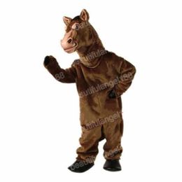 Halloween Brown Horse Mascot Costumes High Quality Cartoon Theme Character Carnival Adults Size Outfit Christmas Party Outfit Suit For Men Women