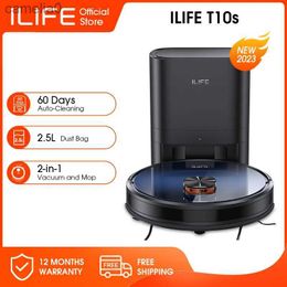 Robot Vacuum Cleaners ILIFE T10s Vacuum Cleaner Robot Auto Empty Station for 60 Days 2.5L Large Dust Bag App Remote Control 3000Pa SuctionL231219