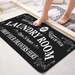 Carpets Vintage Laundry Room Floor Mat Kitchen Rug Entrance Doormat Bathroom Doorway Home Long Strip Carpet Decoration