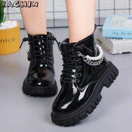 Boots Girls Martin Boots Children Beading Short Boots Student Shoes Kids Waterproof Outdoor Boots Autumn Spring Non-slip Boots 231219