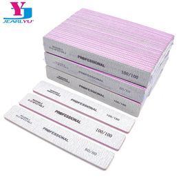 Filing Supplies 5025 Pcs Nail For Professionals File Buffer Nails Product Acrylic Width 80100180 Grit Sanding Manicure Tool 231219