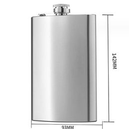 Pocket Hip Flask With Funnel 9oz 10oz 12oz Stainless Steel Hip Flasks Portable Flagon Ounce Whisky Stoup Wine Pot Alcohol Bottle