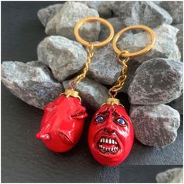 Keychains & Lanyards Keychains 1997 Berserk Behelit Griffith Egg Of King Cosplay Keychain Uni Resin Pendant Keyring Jewelry Accessorie Dhlpq