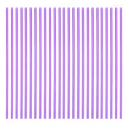 Disposable Cups Straws 200pcs Coloured Drinking Decorative For Birthday Wedding Cocktail Party Supplies ( Purple ) Glitter