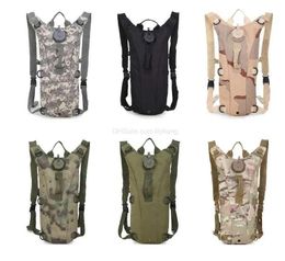 Bags Tactical Army military hydration backpack 3L TPU Water Bladder Molle Bag Hiking Camping Water Packs Sports Climbing Pouch Camo Cyc