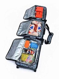 Ski Snowboard Bags Snowboard waterproof Adult Ski Bags With Wheel Backpack Shoulder Big Monoboard bag Adjustable length professional ski equipment 231218