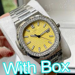 Fashion designer watches for men 40mm watch diamond automatic date calendar luxury watch women Luminous Waterproof Mechanical Movement Wristwatch gift with box