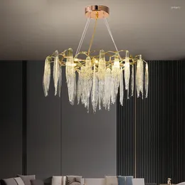 Pendant Lamps Crystal Ceiling Chandelier Modern LED Living Room Bedroom Kitchen Light