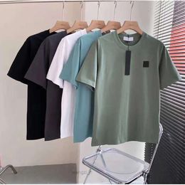 Designer Stone Shirt Island Shirts Brassard Geometric Pattern Shorts Summer Polo Embroidery Tops S Motion Current 888ss 2023