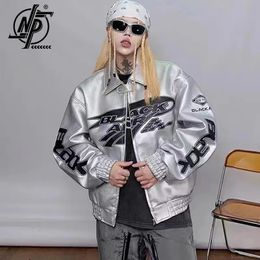 Men's Jackets Leather Jacket Men Racing Women Coat Bomber Korean Fashion Hip Hop Vintage Winter outfits clothing 2024 Coats Top 231219