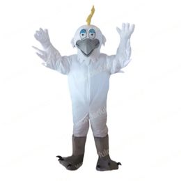 2024 Performance Seagull Mascot Costumes Cartoon Carnival Hallowen Performance Adult Size Fancy Games Outfit Outdoor Advertising Outfit Suit
