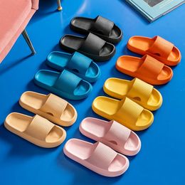 Slippers Women Thick Platform Cloud Summer Beach Eva Soft Sole Slide Sandals Leisure Men Ladies Indoor Bathroom Antislip Shoes 231219