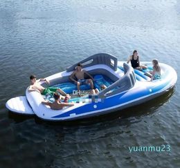 Tubes Large Inflatable kayak Fishing boat Water surfing Floating platform 6 person PVC Canoe rowing Boat Paddle Boards swimming Pool Swa