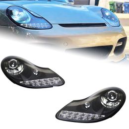 Car Lights Assembly for Porsche Boxster 986 1997-2002 Headlights All LED Signal Lamp High Low Beam Driving Light