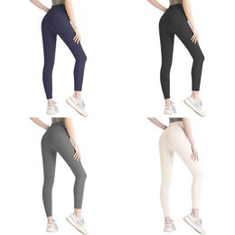 Lu Align Leggings Flare Pants Shorts Women Slim Fit Pockets Workout Clothes Running Gym Wear Exercise Fiess Lady Outdoor Sports Trousers Yoga Outfits 64