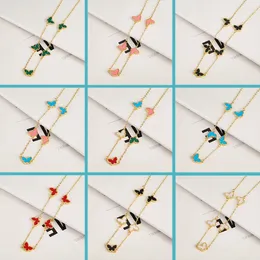 Pendant Necklaces Simple Fashion Butterfly Necklace Personality Woman Girl Insect Luxury Party Wedding Jewellery Gift Wholesale Daily Wear