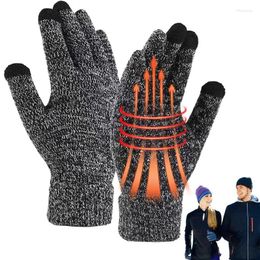 Disposable Gloves Winter Touchscreen Ladies Anti Slip Insulated Windproof Lightweight Soft Knit Men For Ski