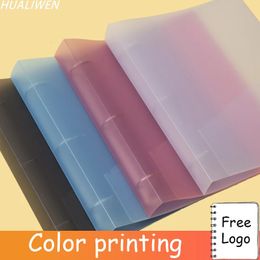 Filing Supplies A4 3hole Looseleaf Binder Folder PVC File Storage Creative Book Products Office Stationery 231219