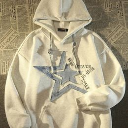 Men's Hoodies Sweatshirts American Simplicity printed graphic hoodie top winter loose vintage Personalised street hip hop y2k art men 231218