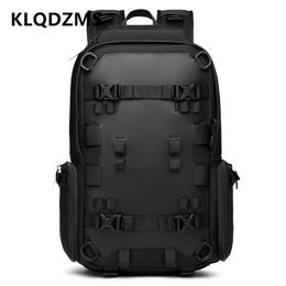 School Bags KLQDZMS Men's Backpack Oxford Cloth Sports Shoulder Bag Multifunctional Laptop Travel Bag Students Waterproof Wear Schoolbag 231219