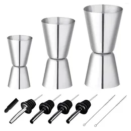 Measuring Tools 1 Set Cocktail Cups Stainless Steel Bar Measure 3/4/5Cl Small Jigger With Inner Scaling Dual