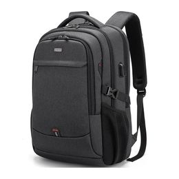 School Bags Laptop Backpack For Men 17.3''Large Capacity Backpack USB Port Bag Business Backpack Oxford Wear-resistant Waterproof Travel Bag 231219