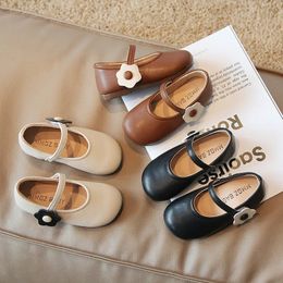 Flat shoes Children Casual Leather Shoes Fashion Princess Shoes Flat Soft Shoes for Kids Autumn Round Toe Shoes Girls Casual Shoes Sneakers 231219