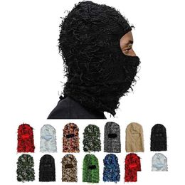 Beanie/Skull Caps Beanie/Skl Clava Died Ski Mask Knitted Beanies Hats Sklies Elastic Cap Winter Warm Fl Face Shiesty Y23 Drop Delive Dhle7