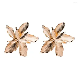 Stud Earrings Fashion 2023 Ladies Beautiful Metal Flower For Women Korean Jewelry Girls Gifts Earring Brinco