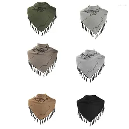 Scarves Men Shemagh Desert Scarf Thicken Arab Keffiyeh Shawl Wrap Womne Casual Letter Jacquard Tassels Headscarf For Outdoor Camping