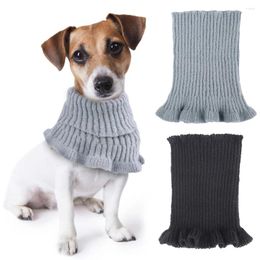 Dog Apparel Knitted Earmuff Warm Headband Neck Cover Hat Noise Cancel Scarf Collar Soundproof Anxiety Pet Bath Quiet Dry HeadSleeve