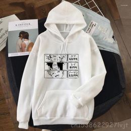 Women's Hoodies The Promised Neverland Sweatshirt Women Harajuku Anime Pink Black Streetwear Pullovers Graphic Hooded