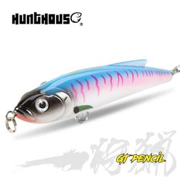 Lures Baits Lures Hunthouse GT Pencil Fishing Lure 140mm 70g Trolling Saltwater Sinking Stickbait Wobbler Artificial Trout Tuna Casting