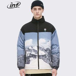 IATION Snow Winter Cold Bubble Zipper North Men Face Puffer Design Custom Coat Jacket