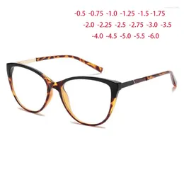 Sunglasses Feminine Optical Myopia Glasses Vintage Brand Design Cat Eye Blue Light Blocking Women Eyeglasses Degree 0 To -6.0