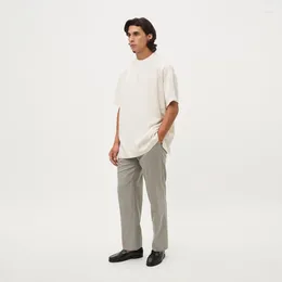 Men's T Shirts Version 1:1 Satin Tee 7th Hip Hop Streetwear Men Women Basic Causul T-shirts Oversize Solid Short Sleeve Tees