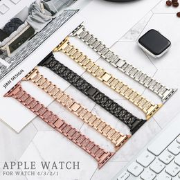 Metal Diamond Strap For Apple Watch 45mm 44 mm 42mm 40mm Woman Stainless Steel Bracelet Wristband For iWatch 8 7 6 5 4 3 SE 100pcs